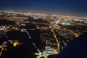 Le bassin d'Arcachon de nuit