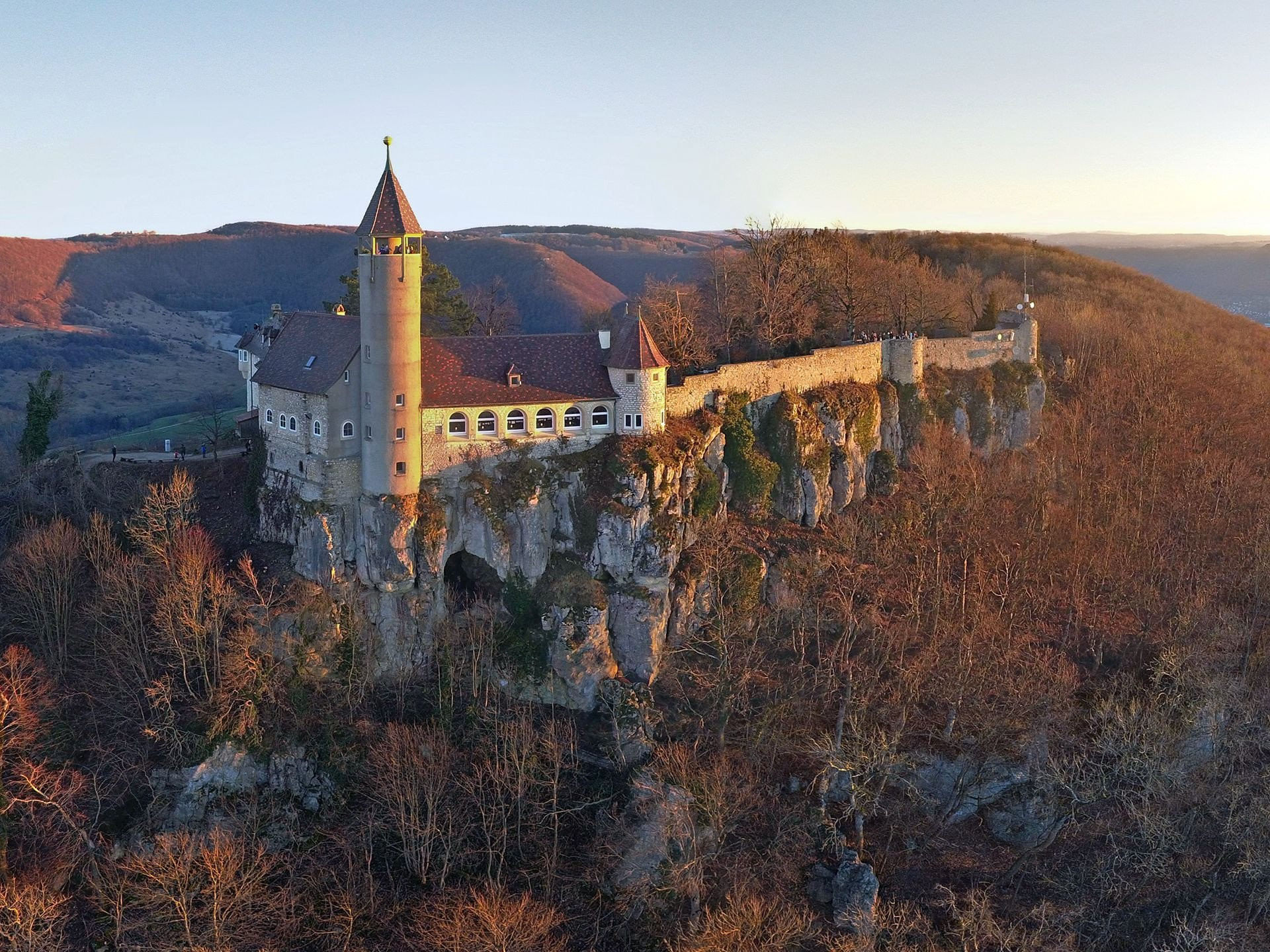 Flug zur Burg Hohenzollern
