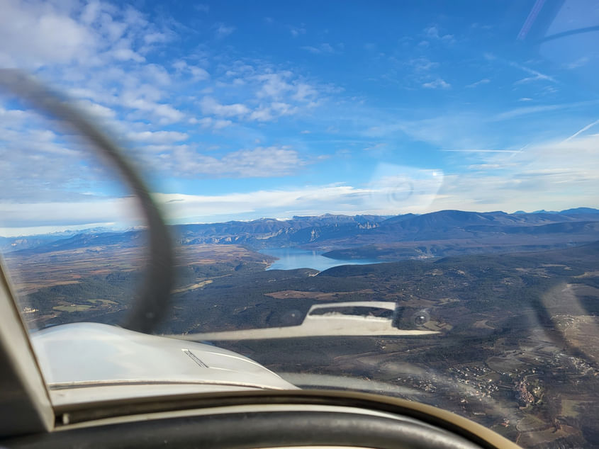 Balade aérienne jusqu'au lac de Sainte Croix