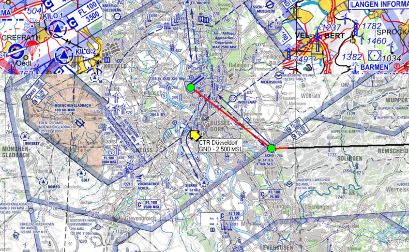 Streckenflug Großenhain - Düsseldorf 10.07.2026
