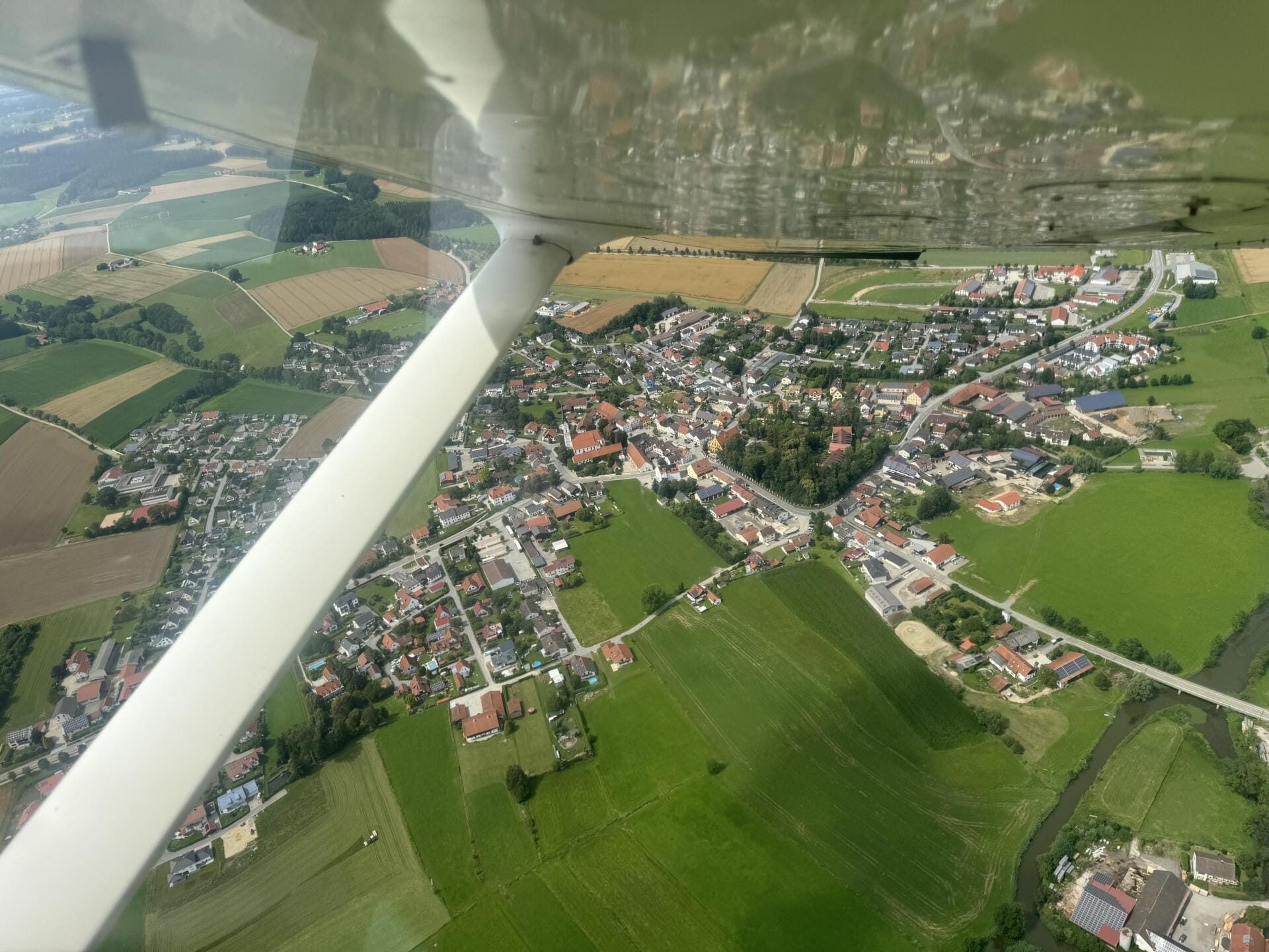 Rundflug über Landshut und Umgebung