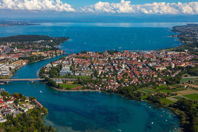 Scenic Flight Along Lindau, Friedrichshafen & Konstanz