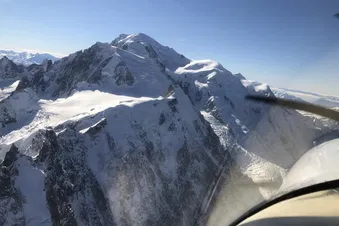 Vol au dessus des Alpes - Chaines de Belledonne, les Ecrins.