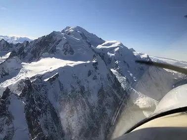 Vol au dessus des Alpes - Chaines de Belledonne, les Ecrins.