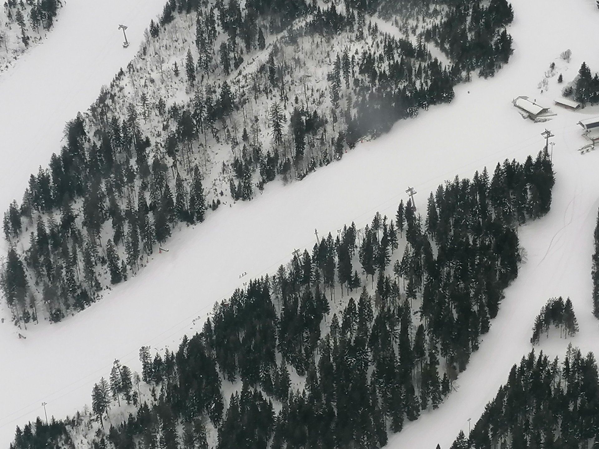 Flug über den Großen Arber, höchster Berg Niederbayerns