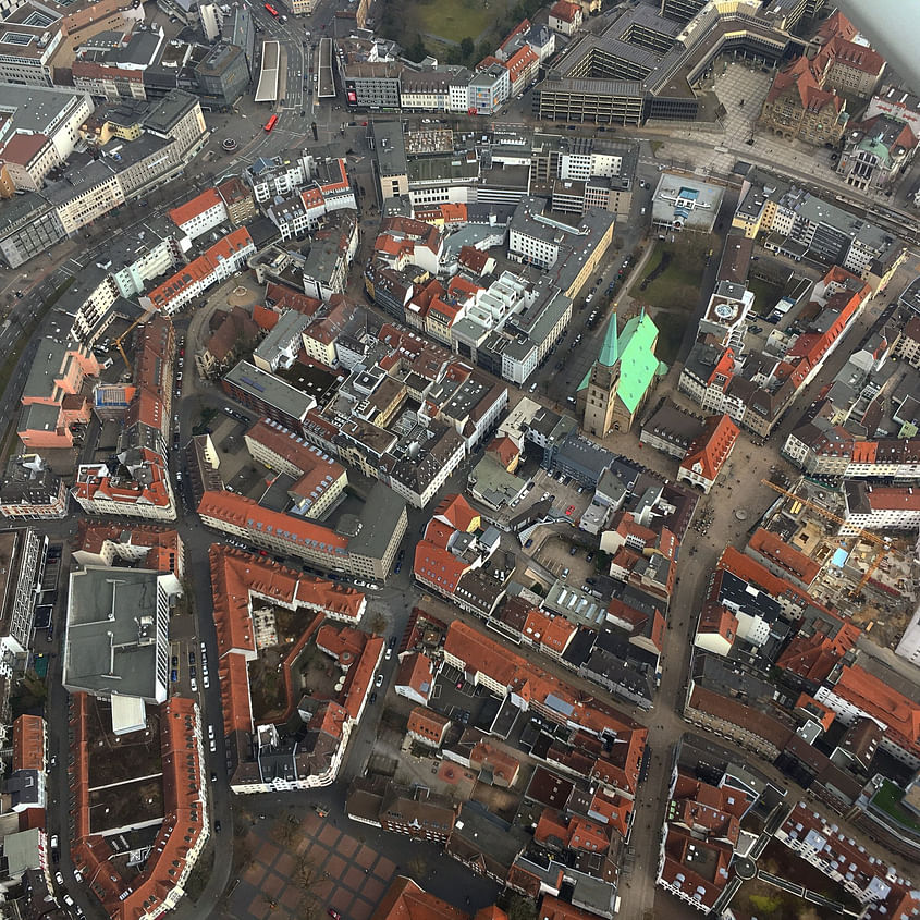 Bielefeld und Umgebung von oben