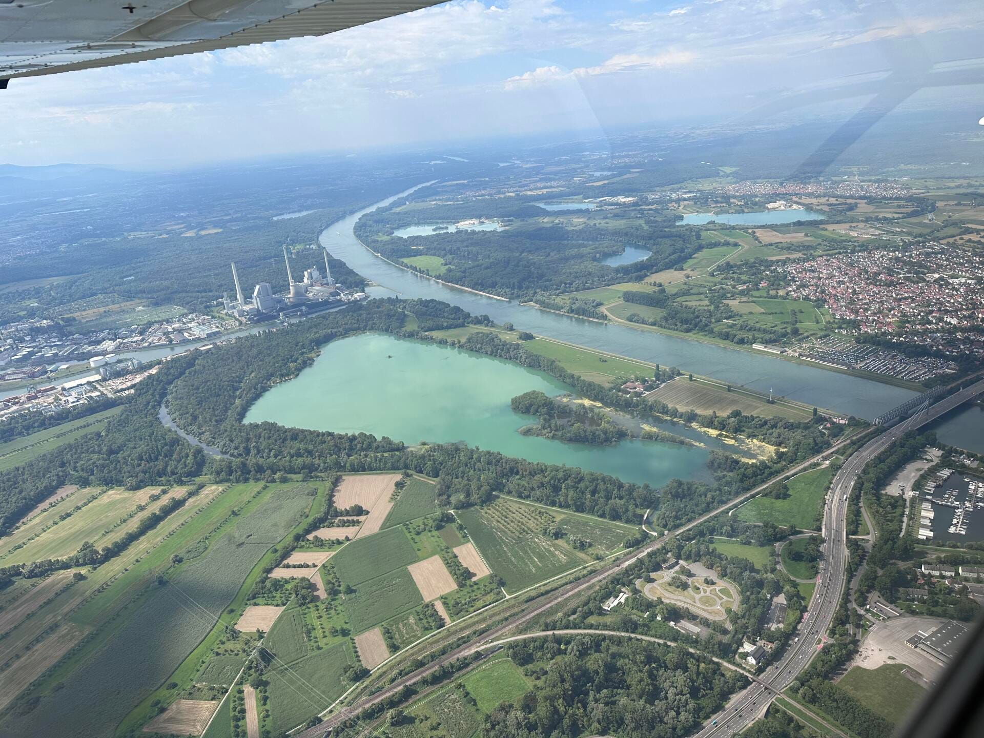 Rundflug über Karlsruhe