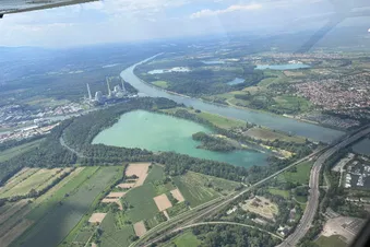 Rundflug über Karlsruhe
