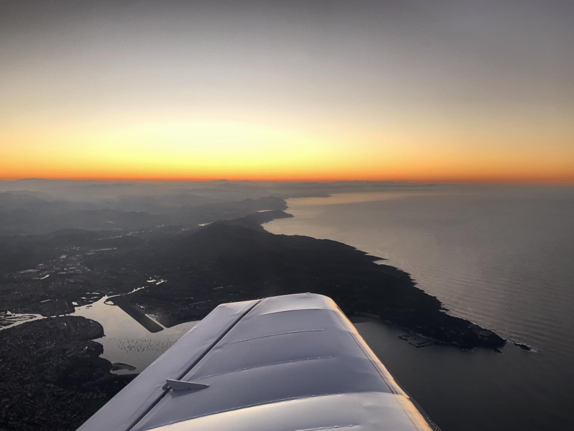 Hendaye au couché de soleil