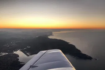 Hendaye au couché de soleil
