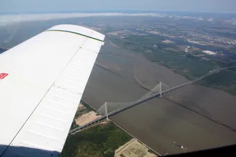 Le Mont-Saint-Michel depuis Merville en avion !