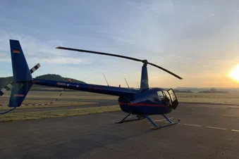 Sonnenaufgang am Flugplatz Donaueschingen