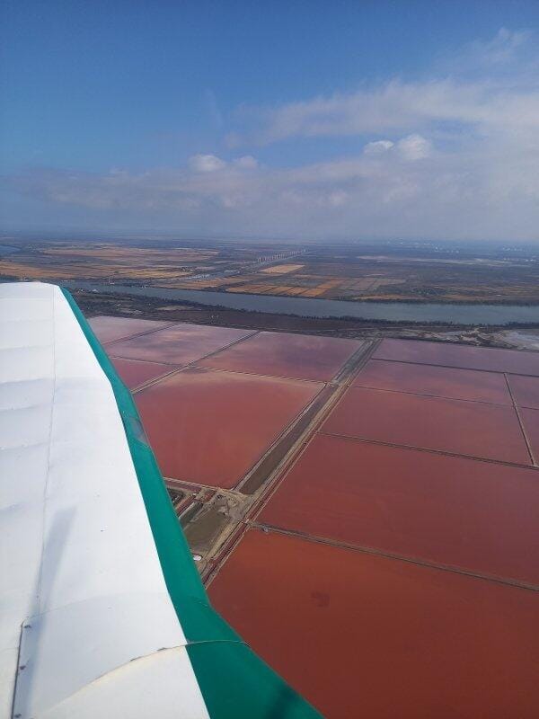 Balade aérienne en Camargue et Salins de Giraud
