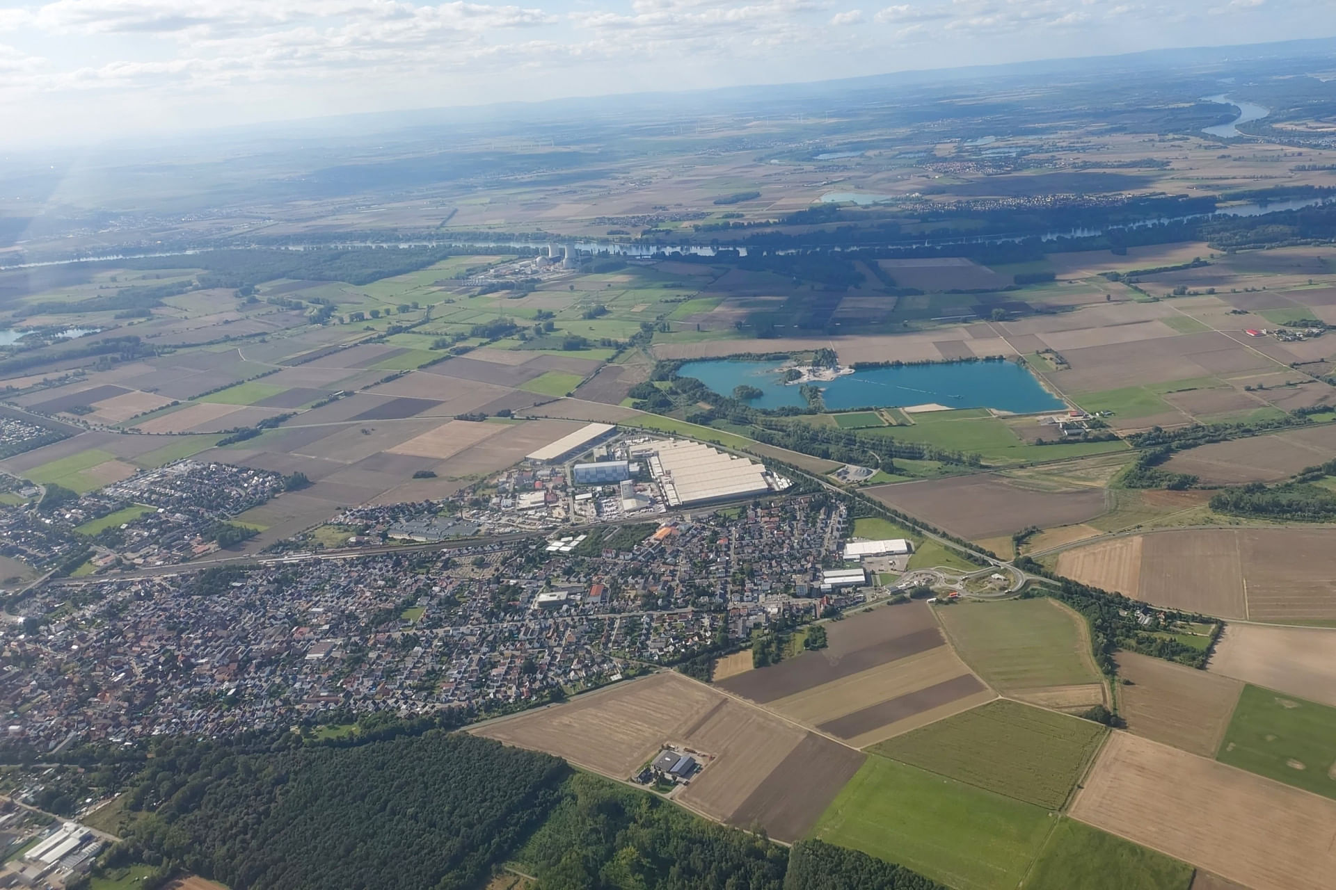 Rundflug Maniz, Hockenheimring, Mannheim und Heidelberg
