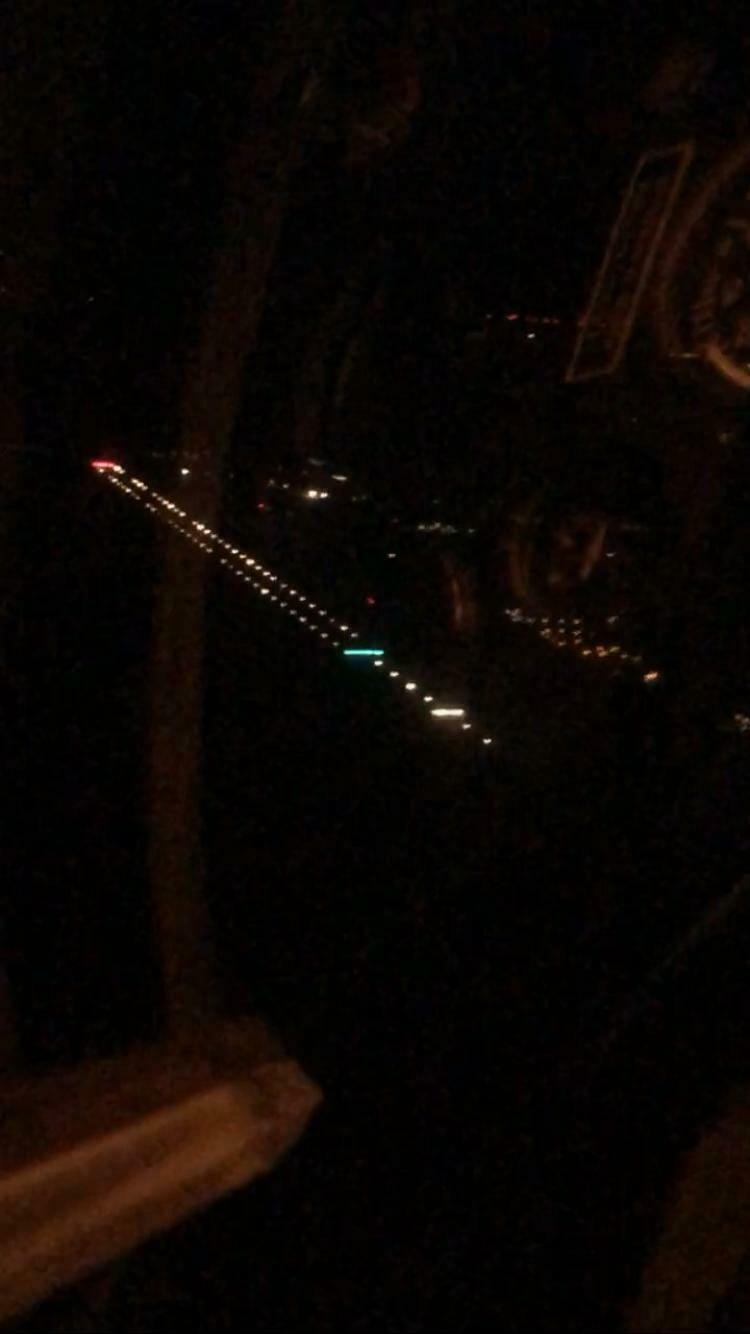 Piste d'atterrissage de nuit