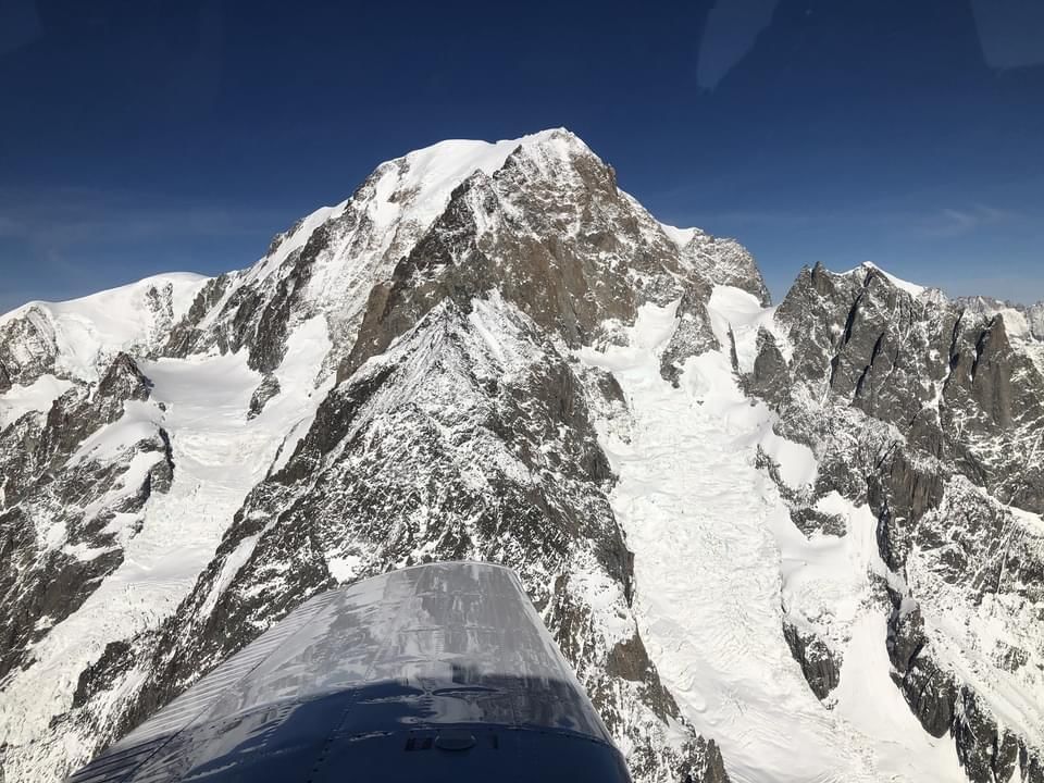 Vol au dessus des Alpes - Chaines de Belledonne, les Ecrins.