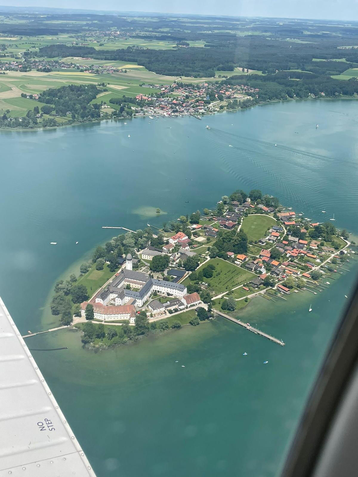 Rundflug von Manching zum Chiemsee