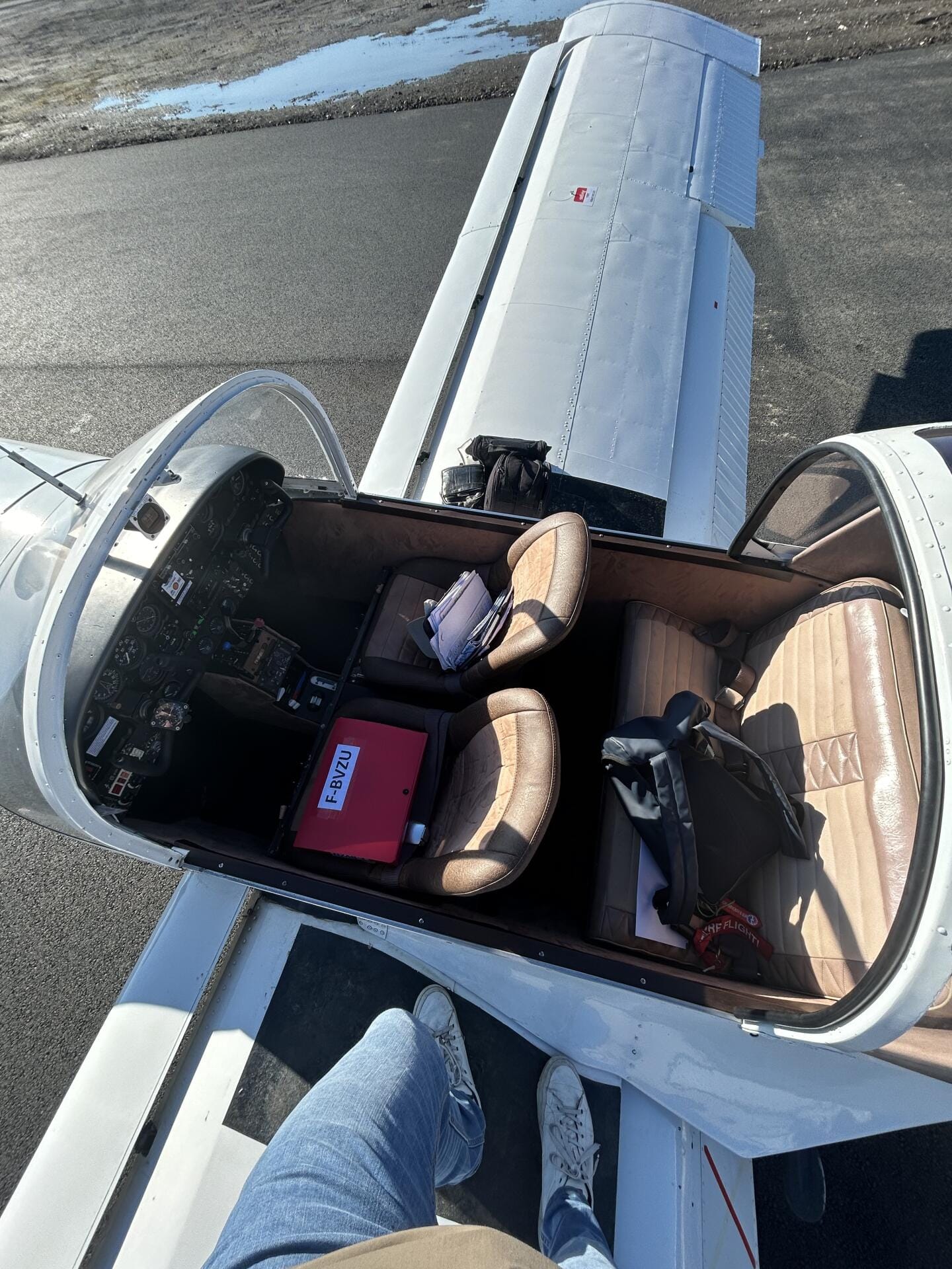Vue de la cabine du Rallye