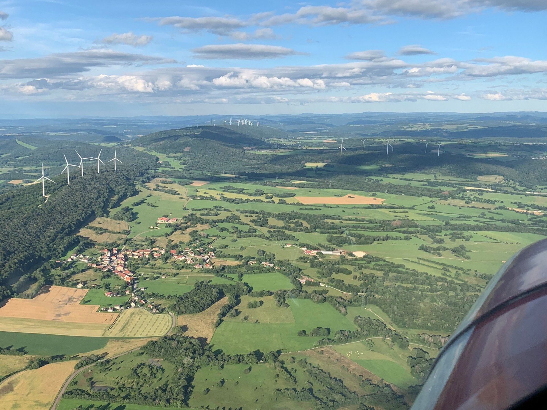 Balade aérienne au Nord de la Franche-Comté (45 minutes)