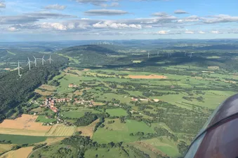 Balade aérienne au Nord de la Franche-Comté (45 minutes)