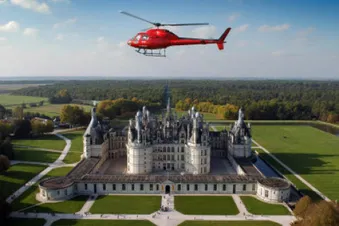 Vol : les Chateaux de la Loire depuis Le Mans en avion