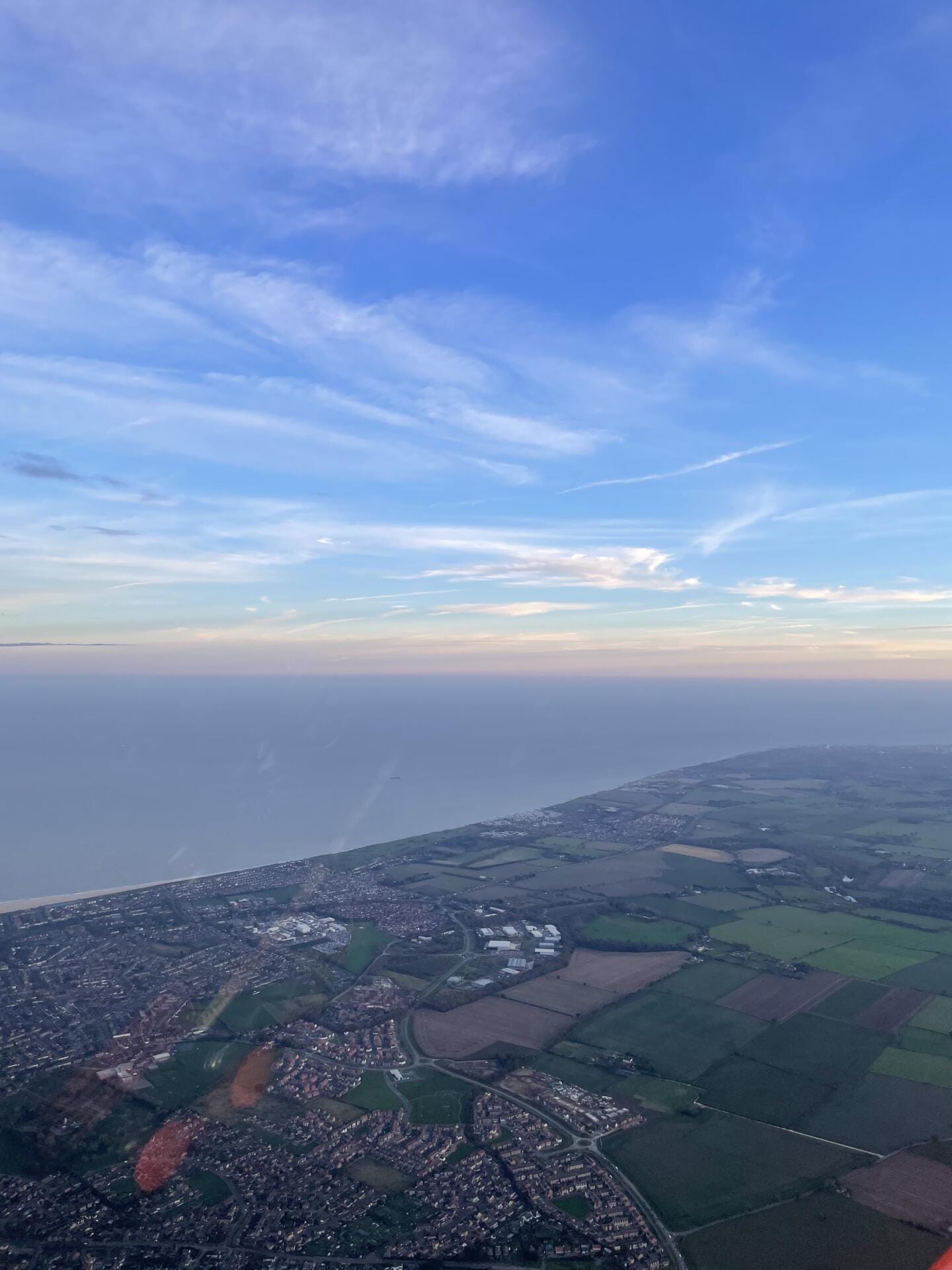 Sunset flight around Norfolk