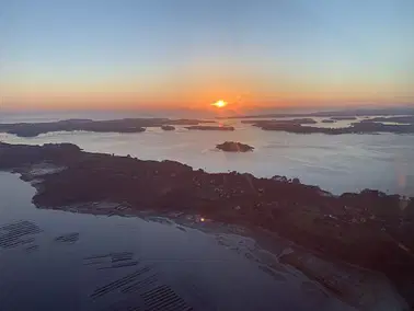 Le Morbihan et le Finistère en un même vol