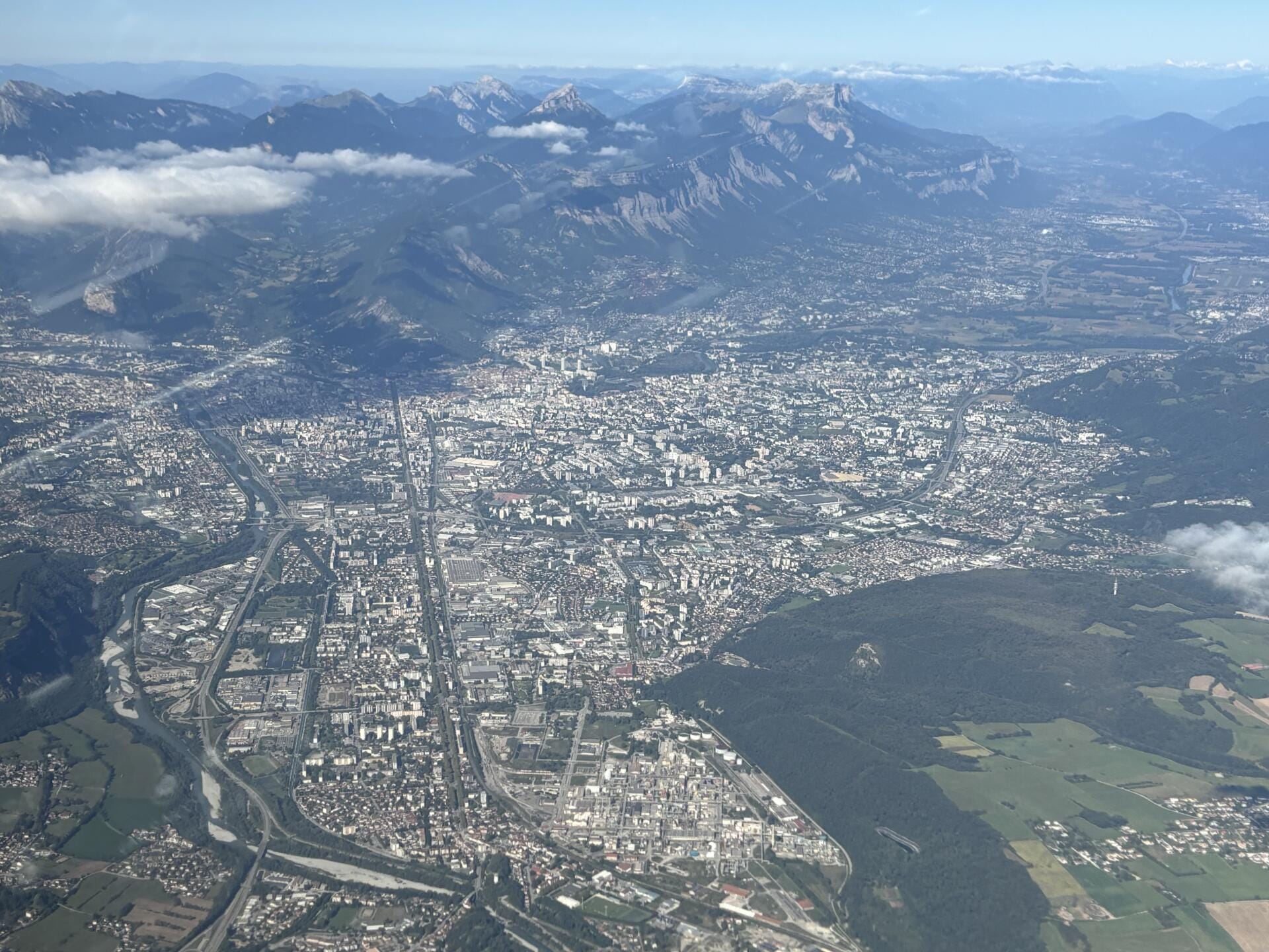 Lyon vue du ciel - de jour
