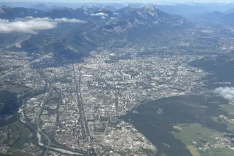 Lyon vue du ciel - de jour