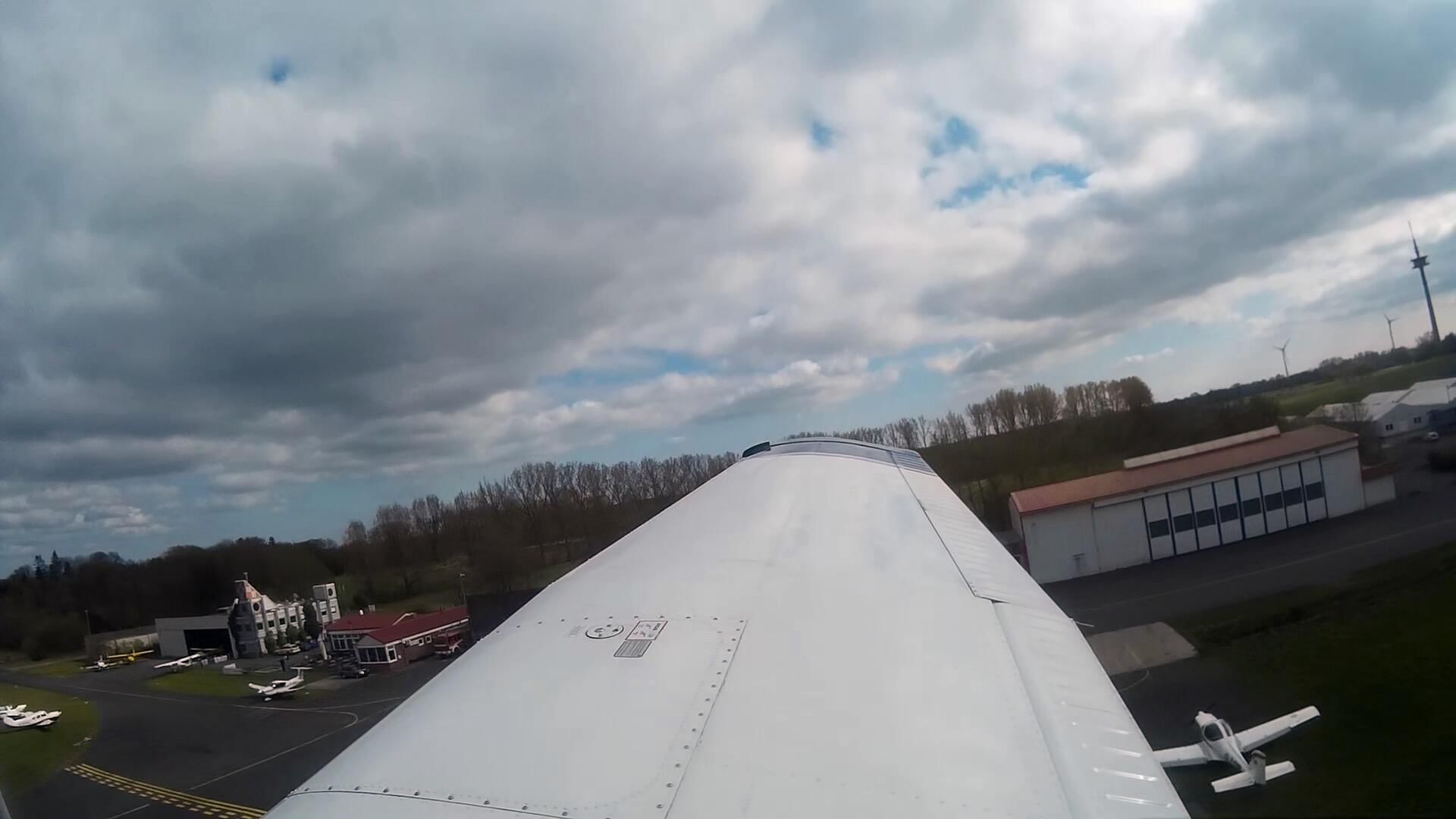 Kurz nach dem Start von Leer-Papenburg