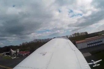 Kurz nach dem Start von Leer-Papenburg