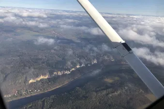 Dresden - Sächsiche Schweiz - Moritzburg - Rundflug