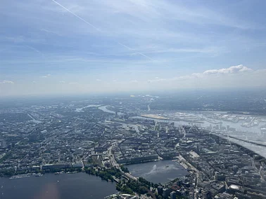 Rundflug über der schönsten Stadt, Hamburg meine Perle