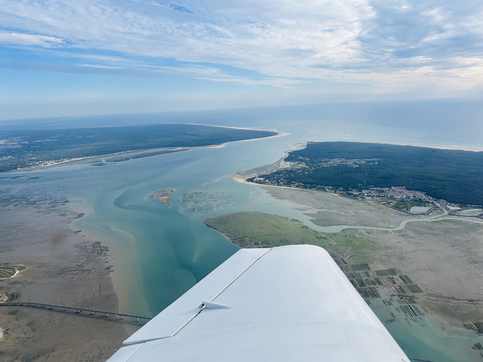La pointe de l'estuaire vu du ciel !
