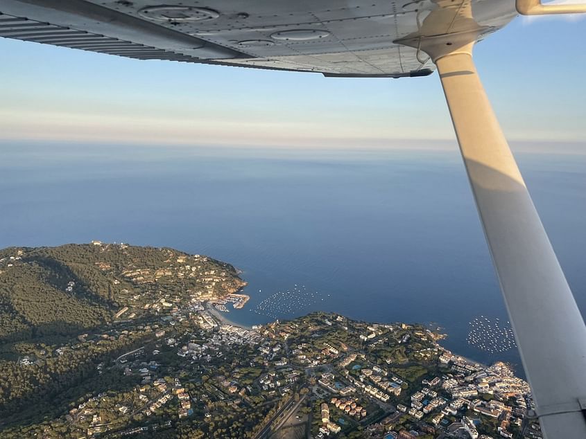 Costa Brava scenic flight from Barcelona