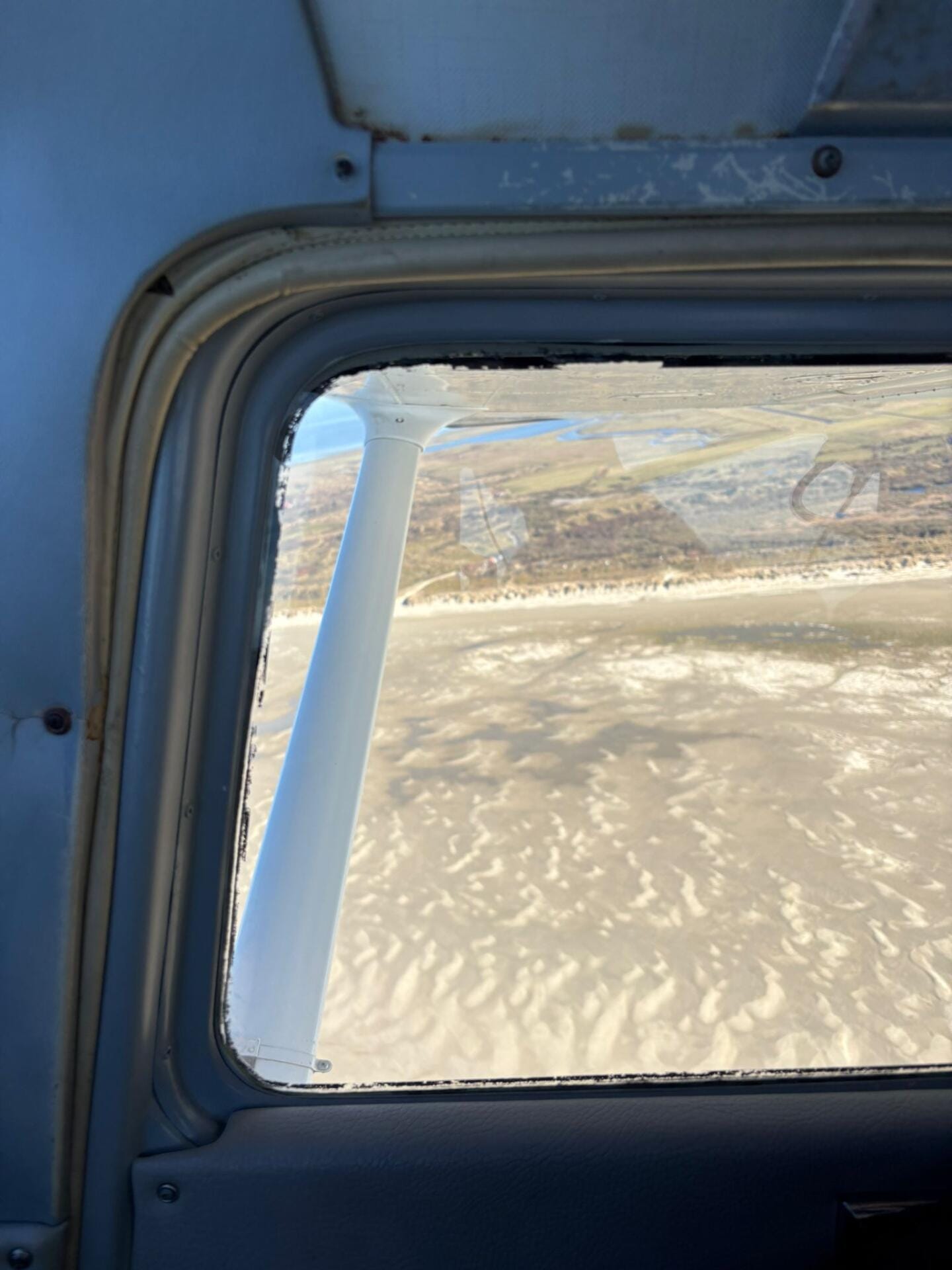 Blick auf die Piste von Borkum
