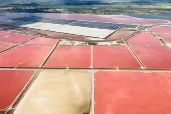 Survol littoral de Camargue, Stes-Maries-de-la-Mer (hélico)