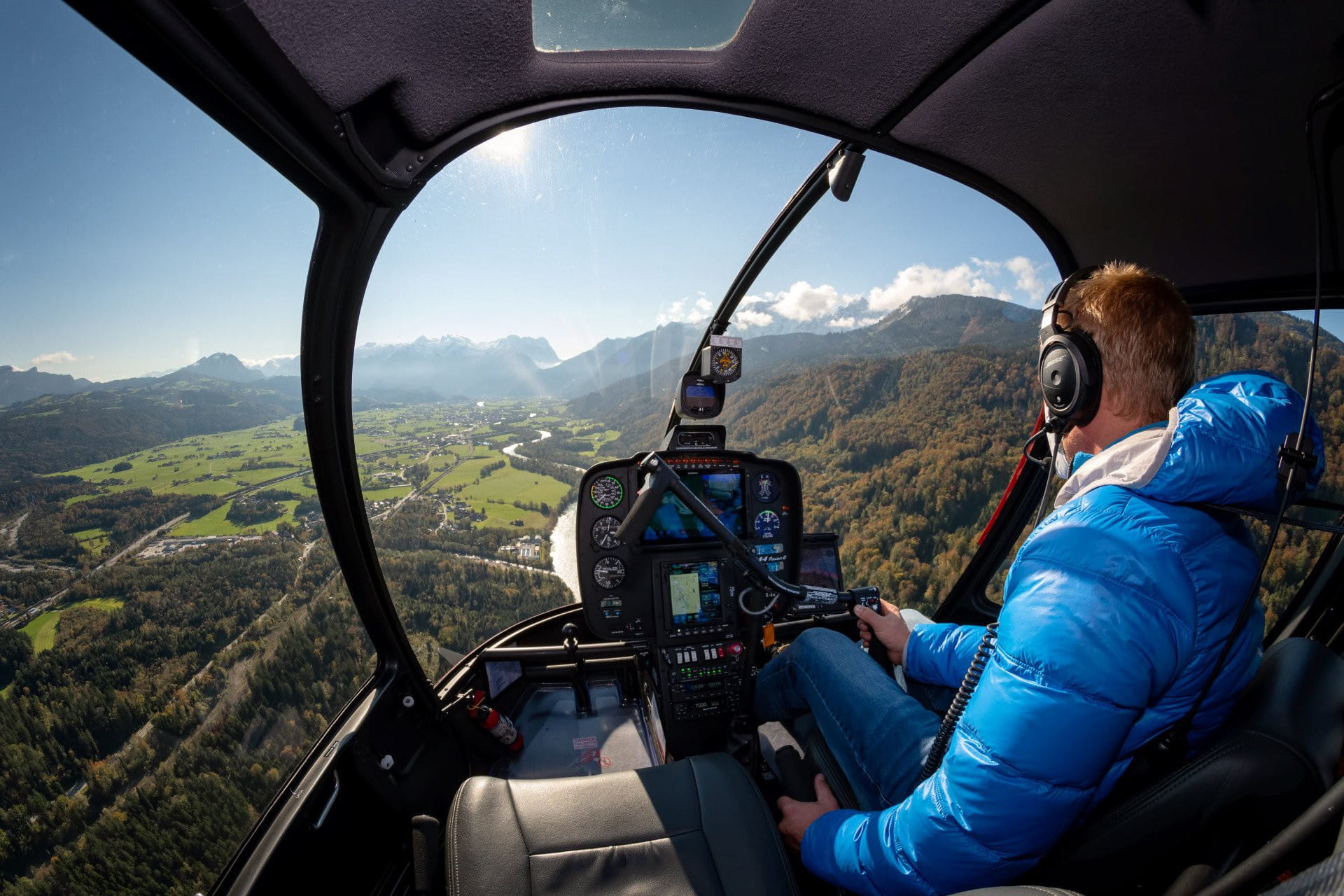 50 Minuten Hubschrauber selber steuern