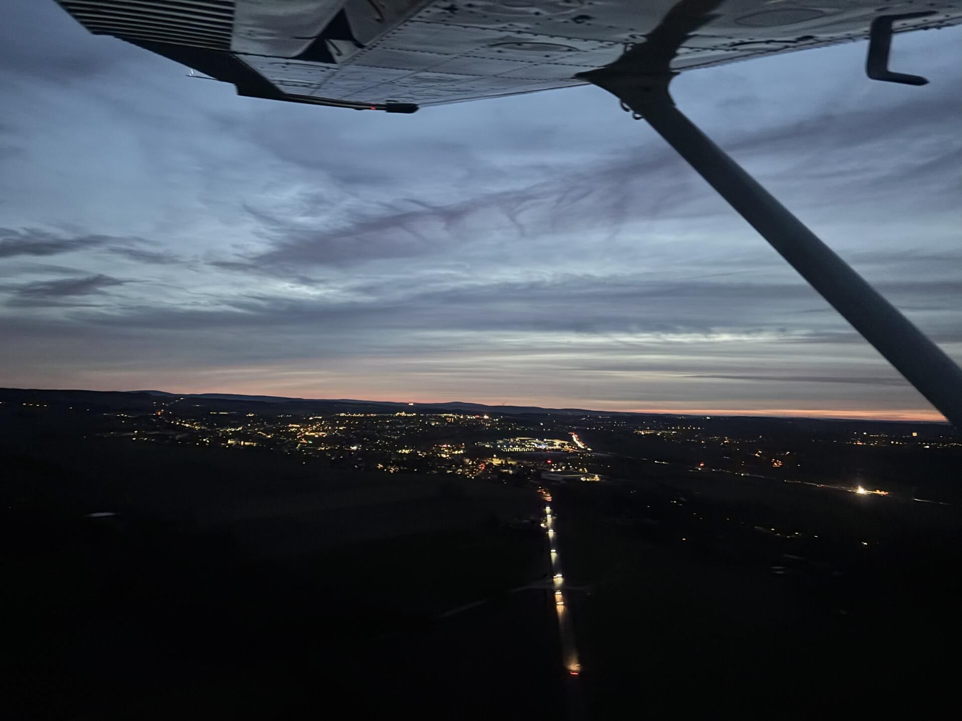 Sonnenuntergang Richtung Stollberg