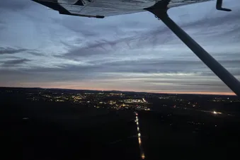 Sonnenuntergang Richtung Stollberg