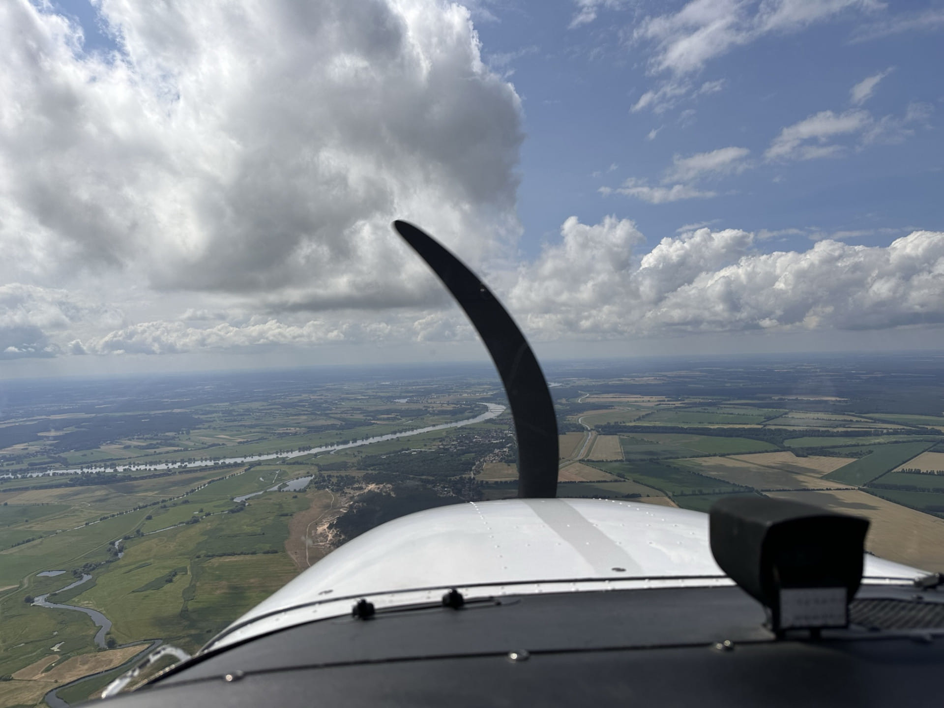 Unterwegs ueber dem Havelland