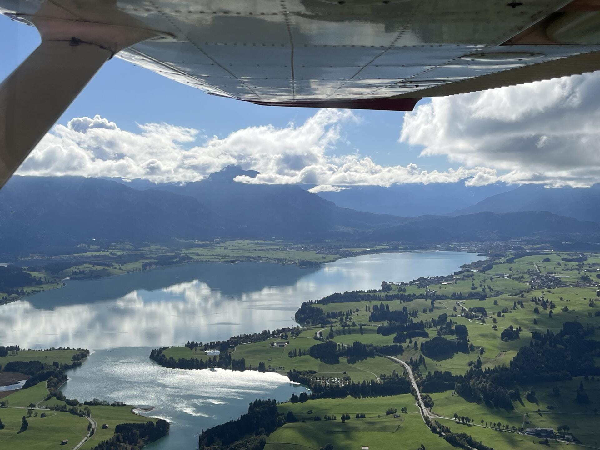 Rundflug: Zugspitze, Füssen & Schloss Neuschwanstein