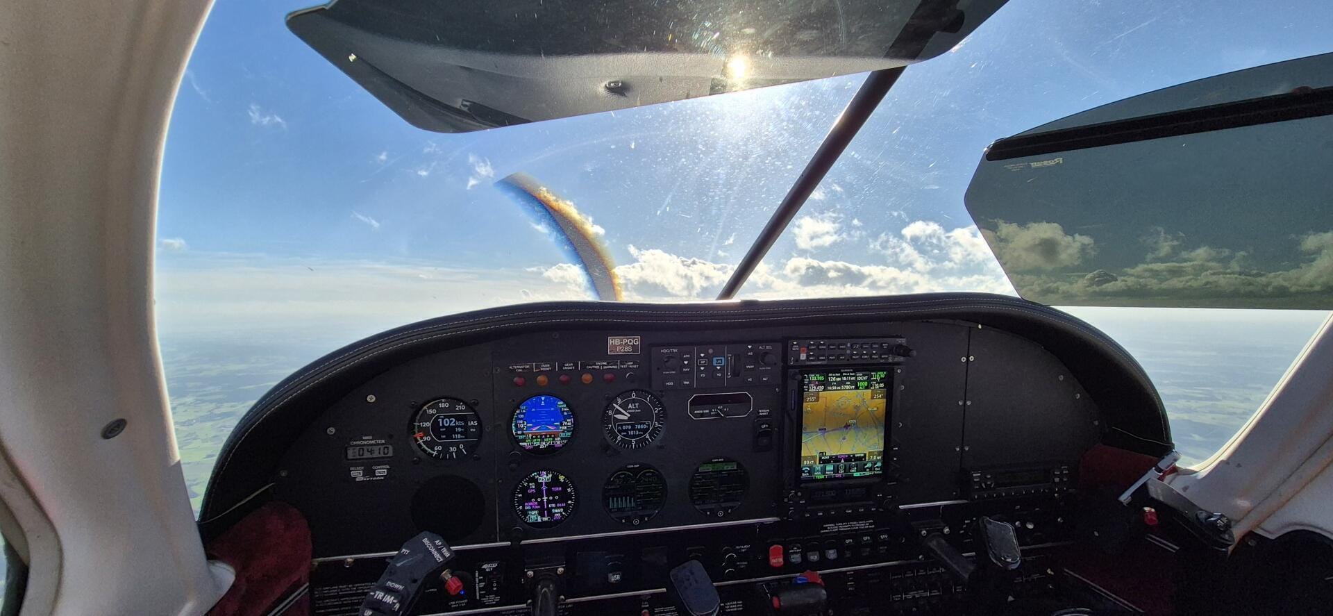IFR flight Berlin - Birrfeld (Zurich region)