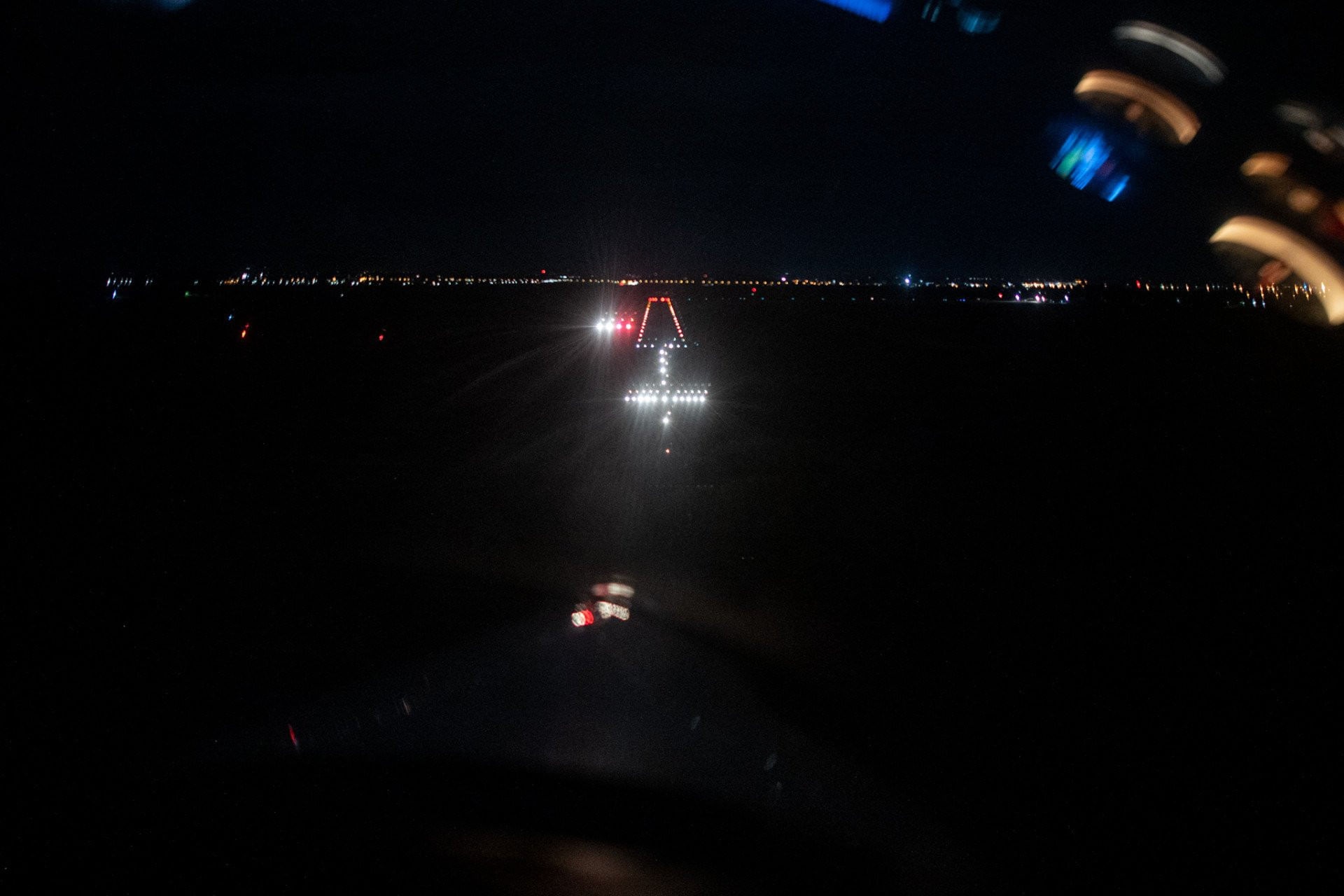 Night sightseeing flight over Szeged