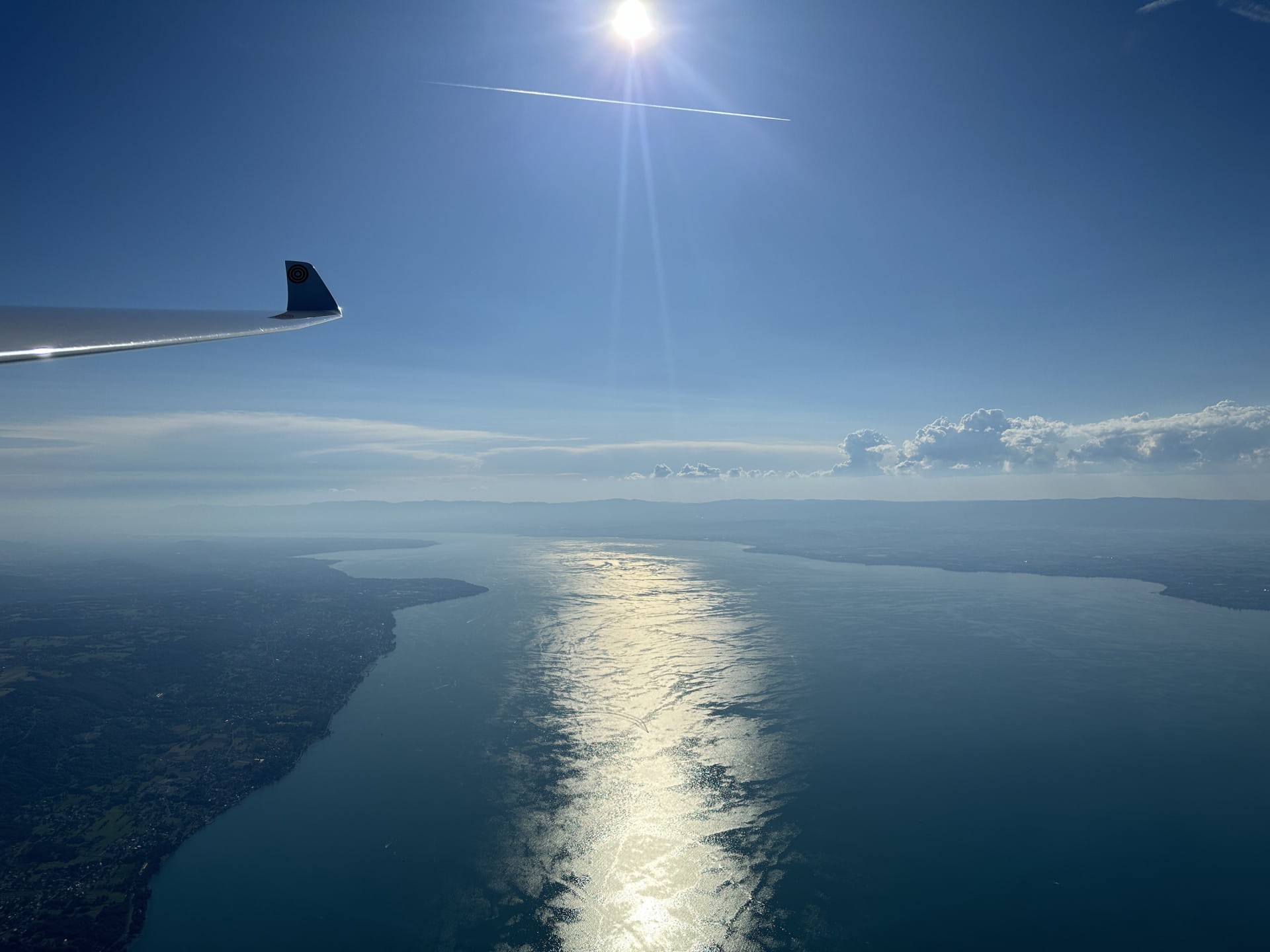 Vol au dessus des Alpes suisses