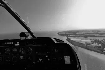 Survoler la côte normande, Antifer, Etretat, Fécamp de Paris