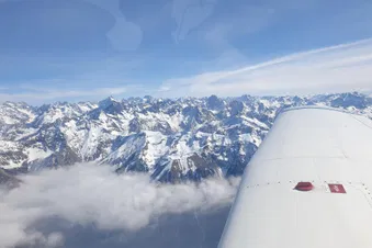 Massif des Ecrins depuis Gap