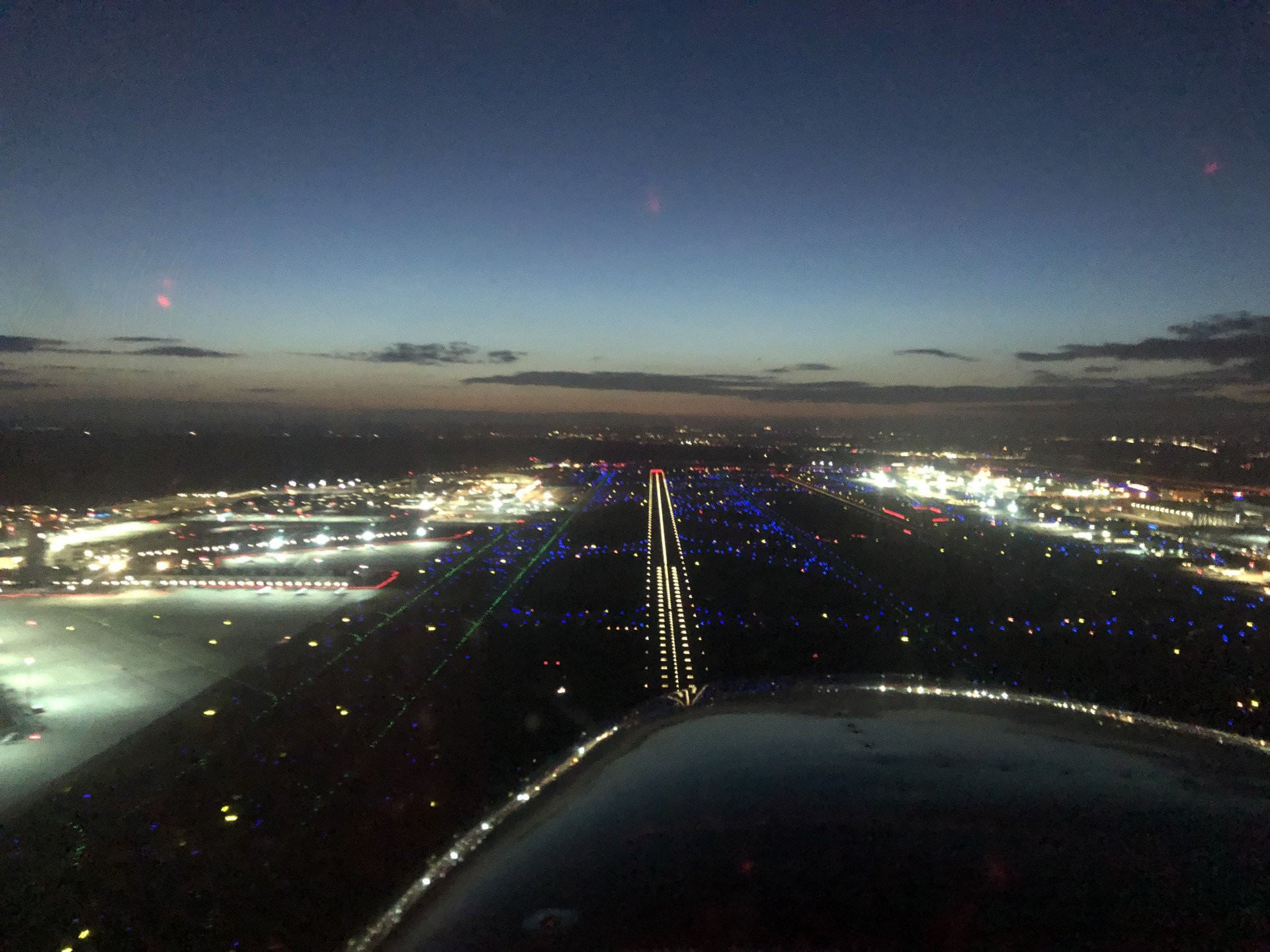 Die Lichter der Nacht von oben - nur im Winter!
