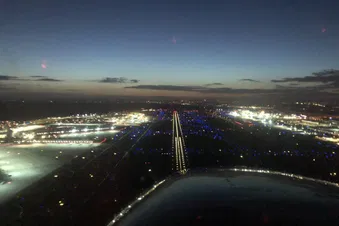 Die Lichter der Nacht von oben - nur im Winter!