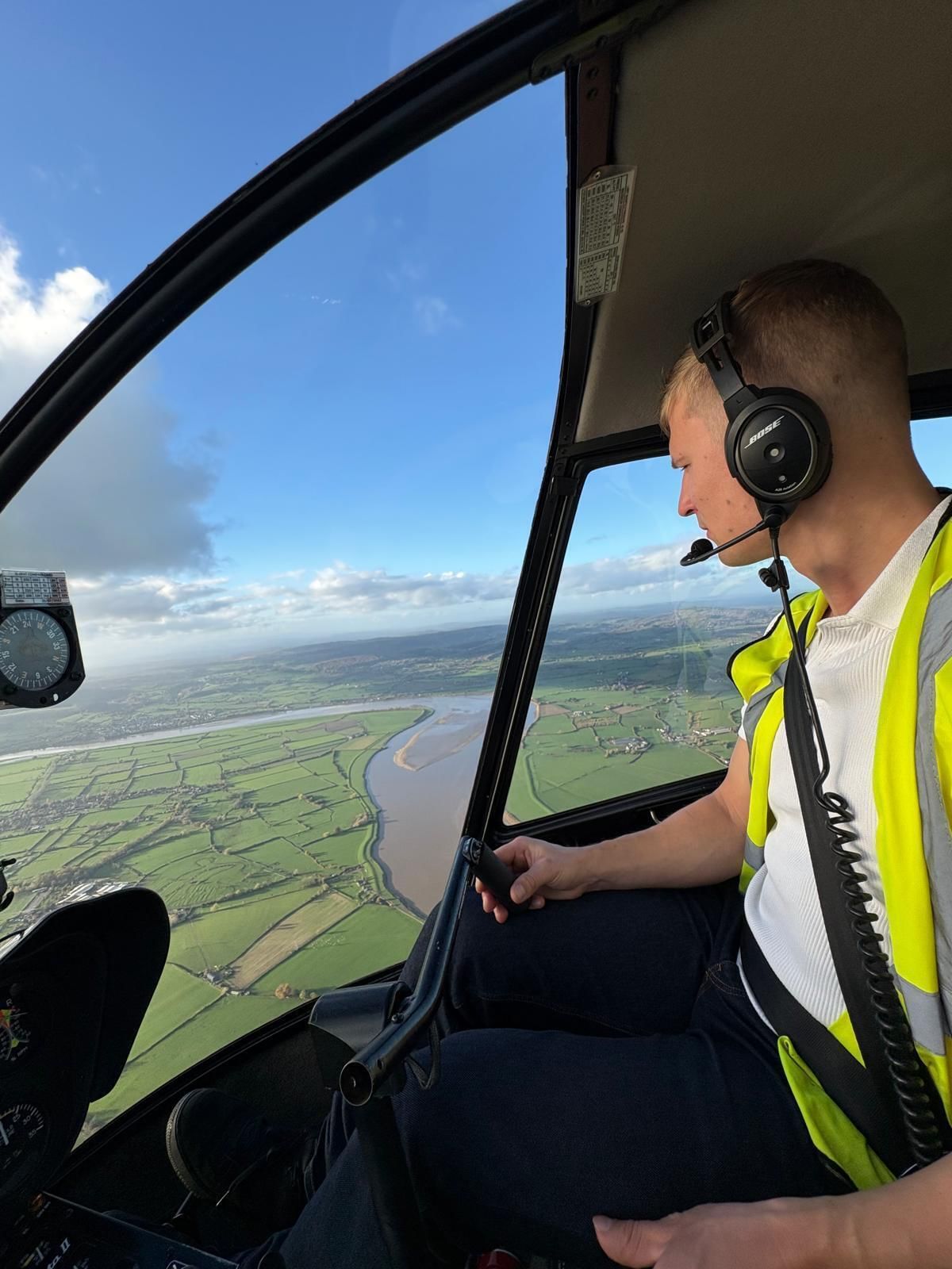 Scenic Helicopter Adventure Over the River Wye Valley